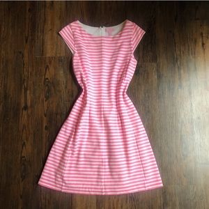 Lilly Pulitzer Pink & White Striped Shift Dress